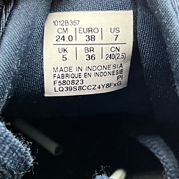 Asics Dark Blue and Light Green Running Shoes - Picture 8 of 10